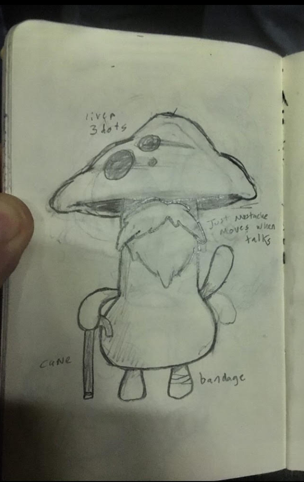 Pops original sketch by Dillon O'Keefe