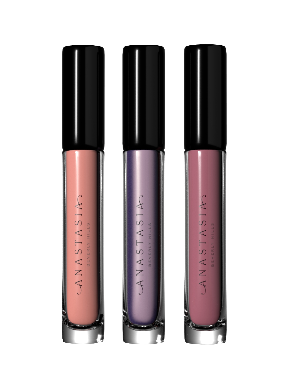 Three Anastasia Beverly Hills lip glosses